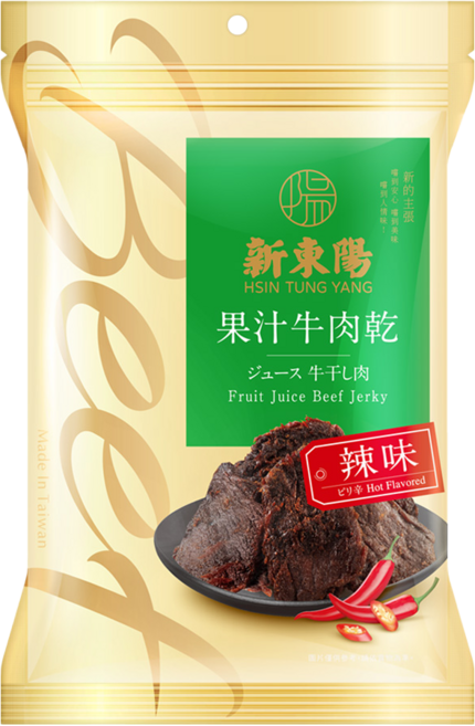 新東陽 果汁牛肉乾 辣味, 210g, 1包