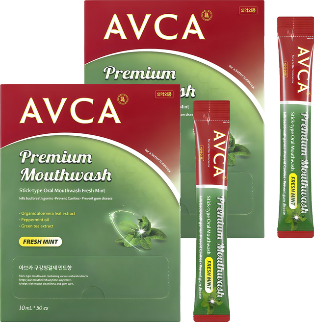 아브카 프레쉬민트향 가글 스틱형 구강청결제 50p, 100개, 10ml