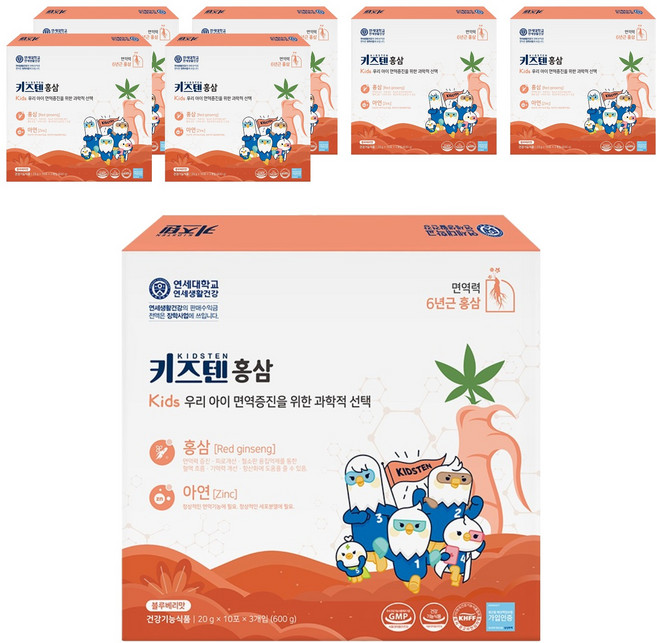 키즈텐 홍삼, 600g, 7개