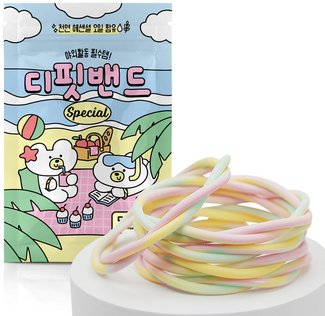 디핏밴드 유아용 스페셜 썸머밴드 M, 파스텔, 5개