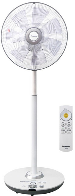 Panasonic 7片扇葉 立扇 白色 ECO智能溫控 負離子 附遙控器 DC馬達 16吋 F-H16GND