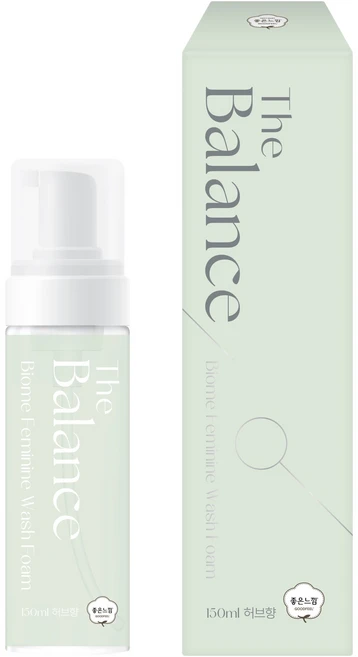 좋은느낌 더밸런스 여성청결제 폼 허브향, 150ml, 1개 - 쿠팡