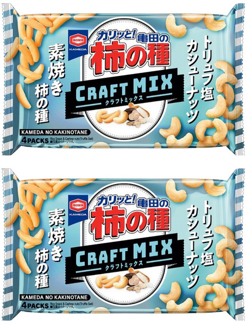 KAMEDA 龜田製菓 柿の種 CRAFT MIX 松露鹽腰果味米果, 2個, 70g