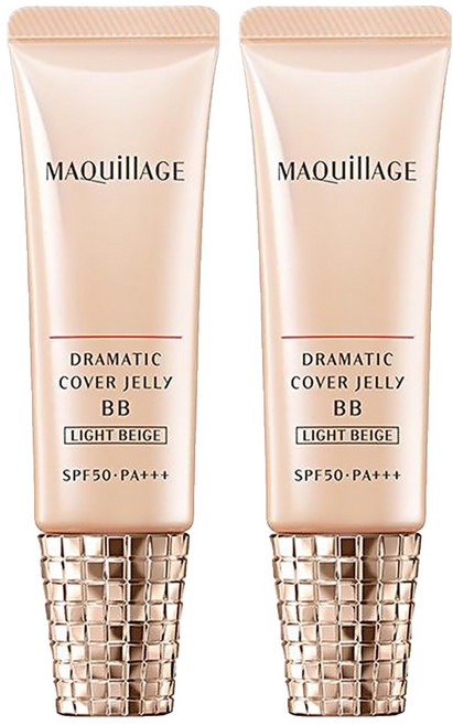 MAQuillAGE 心機彩粧 心機奶凍亮膚BB精華 30g 打造自然透亮妝感, LIGHT BEIGE, 2支