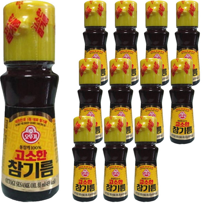 오뚜기 고소한 참기름, 55ml, 12개