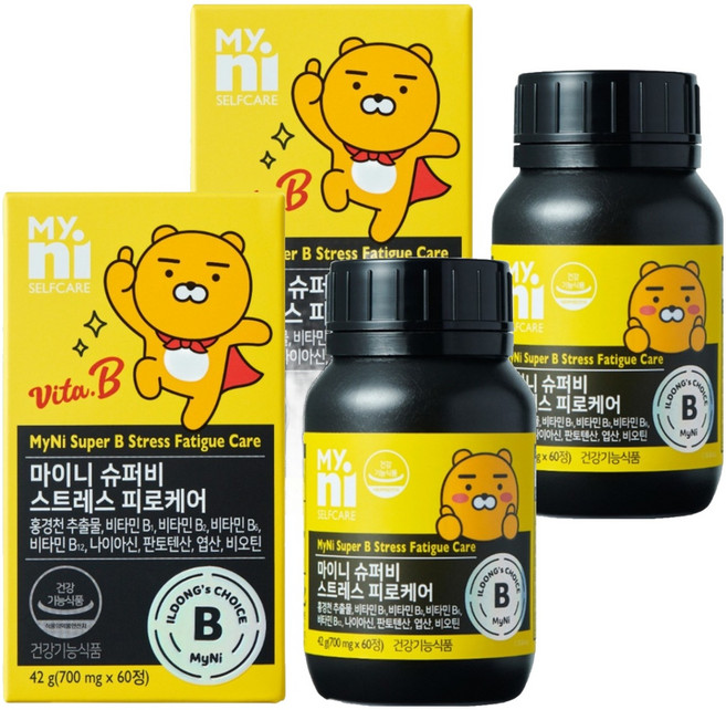 마이니 슈퍼비 스트레스 피로케어, 60정, 2개