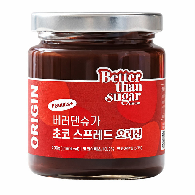 베러댄슈가 초코 스프레드 오리진, 200g, 1개