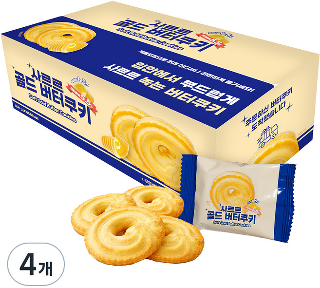 사르르 골드 버터쿠키, 4개, 800g