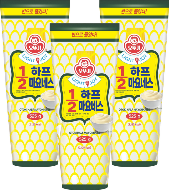 OTOKI 不倒翁 低脂美乃滋, 525g, 3個