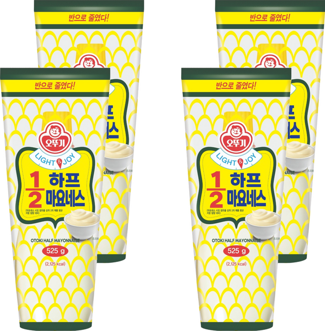 OTOKI 不倒翁 低脂美乃滋, 525g, 4個