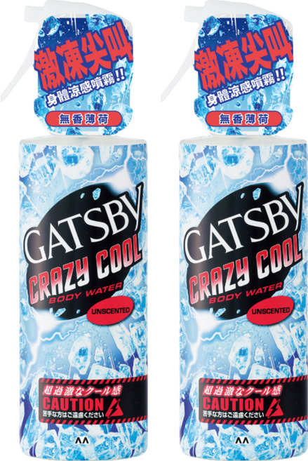 GATSBy 魔法激凍體用噴霧 無香薄荷, 170ml, 2件