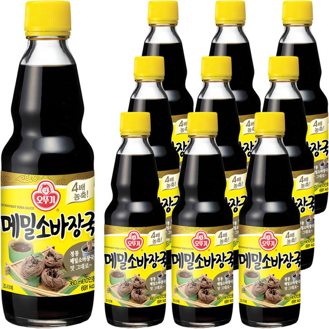 오뚜기 메밀소바장국 소스, 360ml, 10개