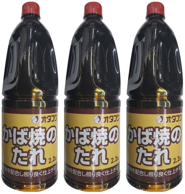 오타후쿠 카바야끼타래 소스, 2.2kg, 3개