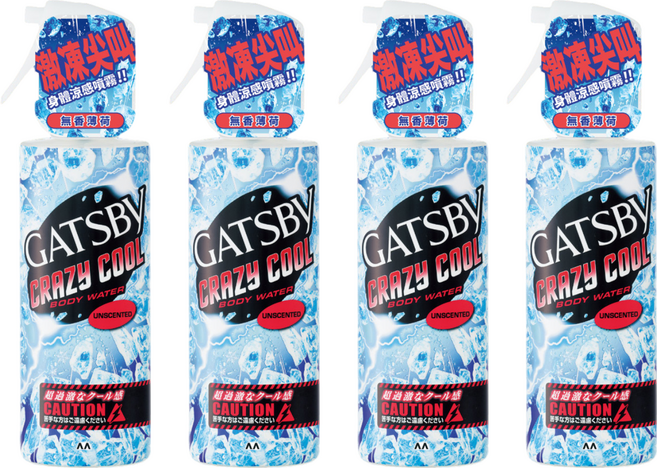 GATSBy 魔法激凍體用噴霧 無香薄荷, 170ml, 4件