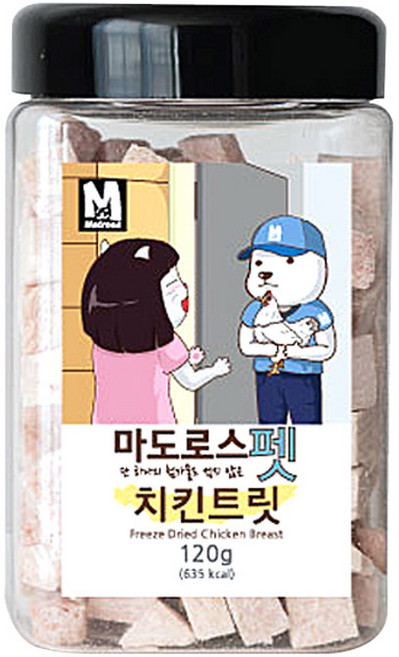 마도로스펫 반려동물 동결건조간식, 치킨, 120g, 1개