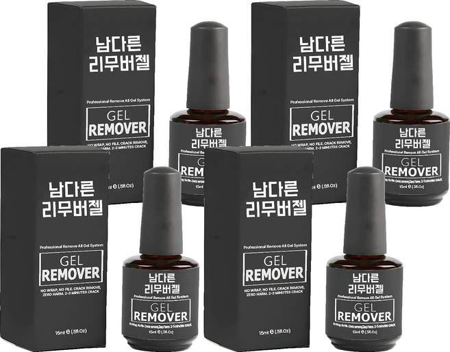 남다른 매직 리무버 젤 15ml, 혼합색상, 4개