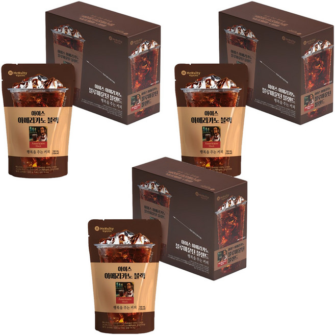 맥널티커피 아이스 아메리카노 블랙, 190ml, 30개