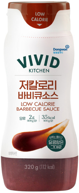 비비드키친 저칼로리 바비큐소스, 1개, 320g