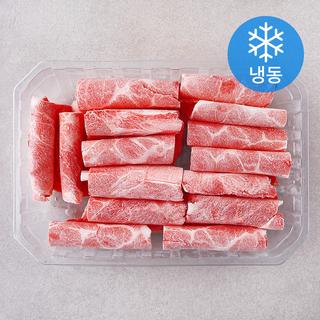 MAUM 미국산 앞다리살 돌돌말이 불고기 제육용 3mm (냉동), 1kg, 1개