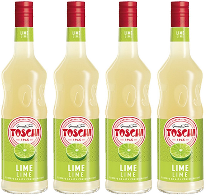 토스키 라임 시럽, 1L, 4개