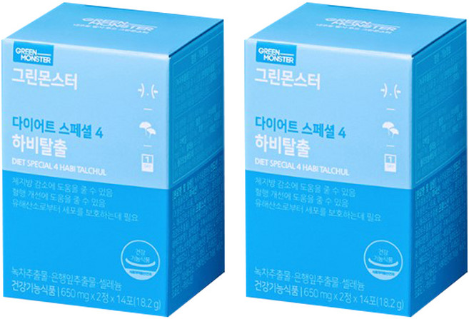 그린몬스터 다이어트 스페셜 4 하비탈출, 18.2g, 2개