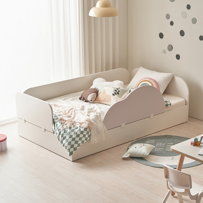 꿈꾸는요셉 앙팡 어린이 침대 + 구름가드 세트 방문설치, 라벤더캔디