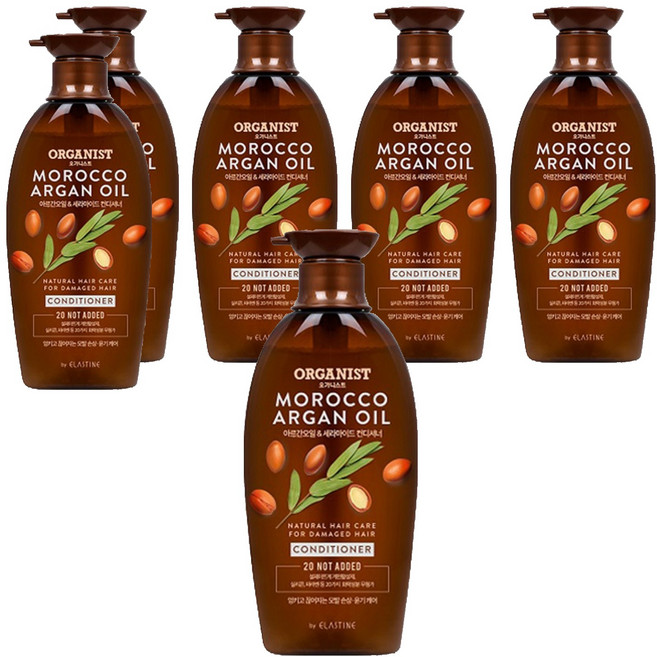 오가니스트 모로코 아르간오일 윤기영양 컨디셔너, 500ml, 6개