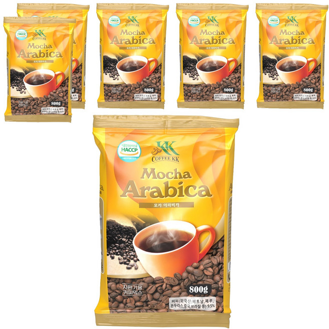 커피케이케이 모카 아라비카 자판기용 커피믹스, 800g, 1개입, 6개