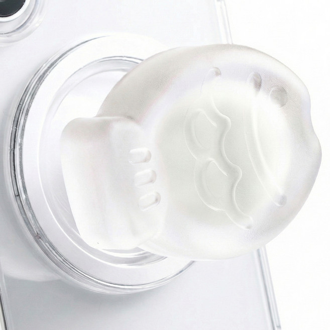 누아트 붕어빵 맥세이프 그립 스마트톡, 화이트, 1개