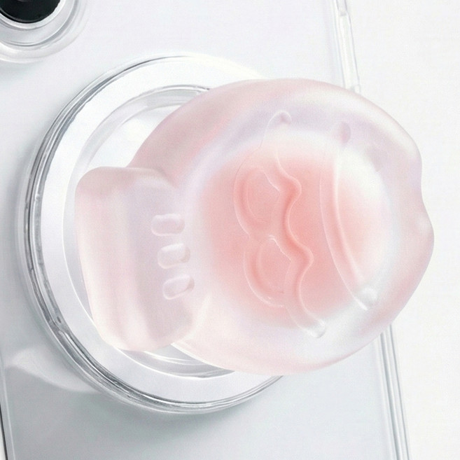 오누 붕어빵 맥세이프 그립 스마트톡, 핑크, 1개