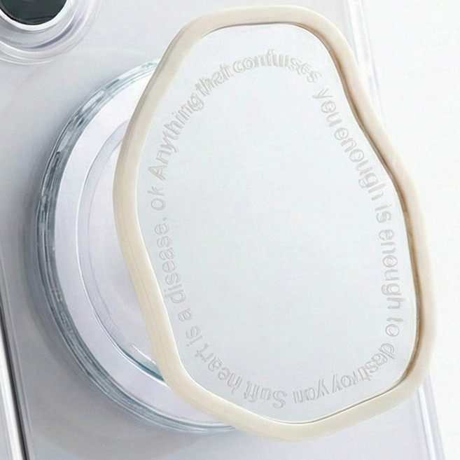 오누 거울 맥세이프 그립 스마트톡, 아이보리, 1개