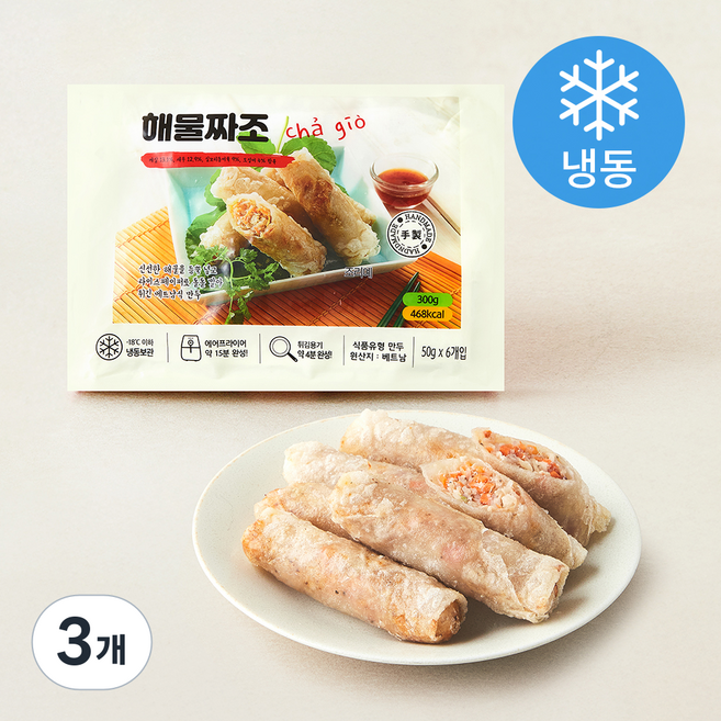 골든피트 해물짜조 6개입 (냉동), 300g, 3개