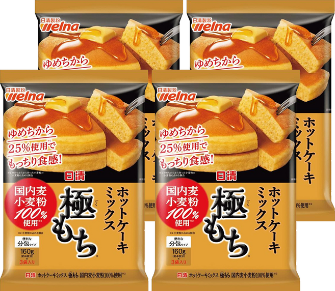 welna 日清製粉 極致濃郁鬆餅粉, 480g, 4包