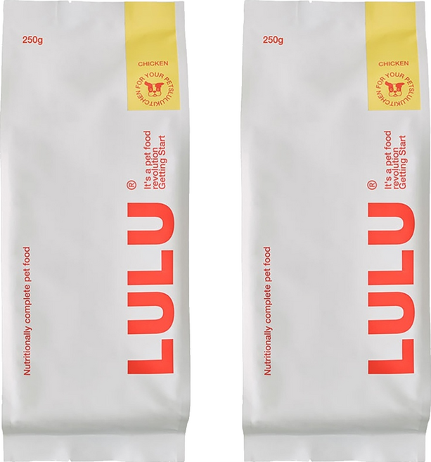룰루키친 룰루 치킨 강아지 화식사료 (냉동), 닭, 250g, 2개