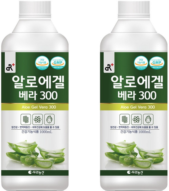 두리농산 알로에겔 베라 300, 1L, 2개