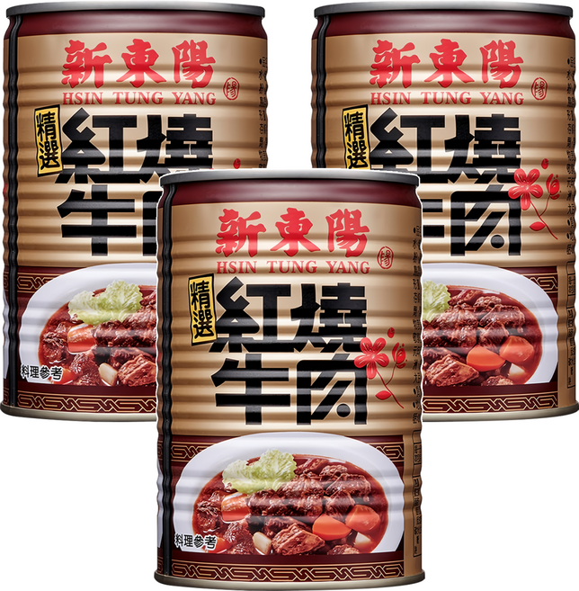 新東陽 紅燒牛肉, 440g, 3罐