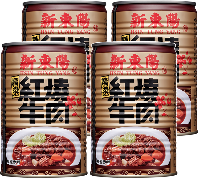 新東陽 紅燒牛肉, 440g, 4罐