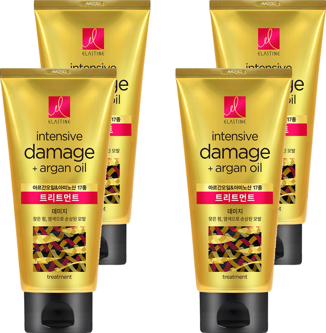 엘라스틴 아르간오일 데미지 트리트먼트, 300ml, 4개