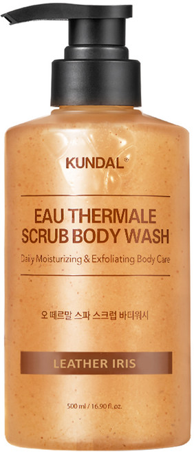 쿤달 오 떼르말 스파 스크럽 바디워시 레더아이리스향, 500ml, 1개