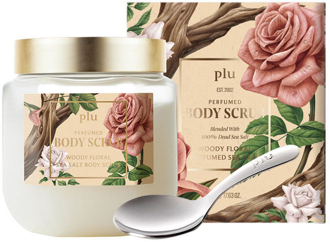 플루 씨솔트 바디스크럽 우디 플로럴향, 500g, 1개