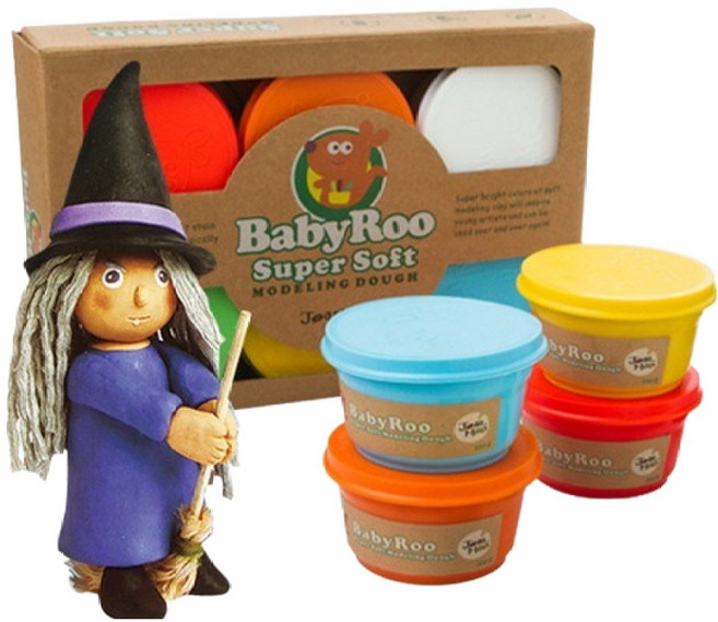 호안미로 베이비루 곡물클레이, 6색, 825g, 1세트