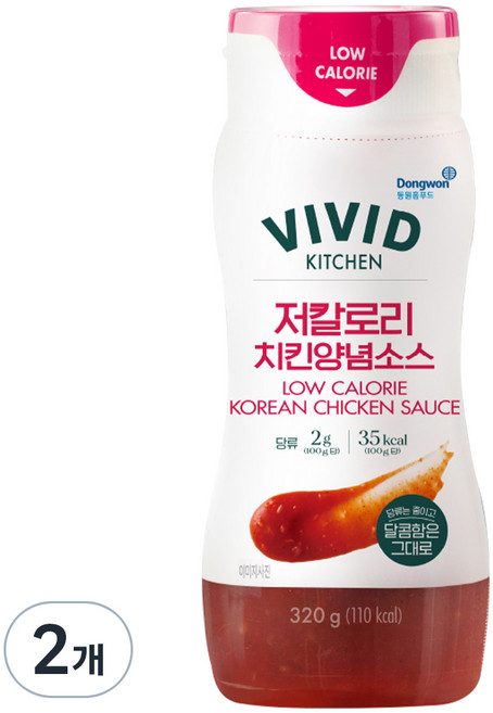 비비드키친 저칼로리 치킨양념소스, 320g, 2개