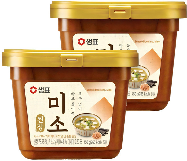 샘표 미소된장, 450g, 2개