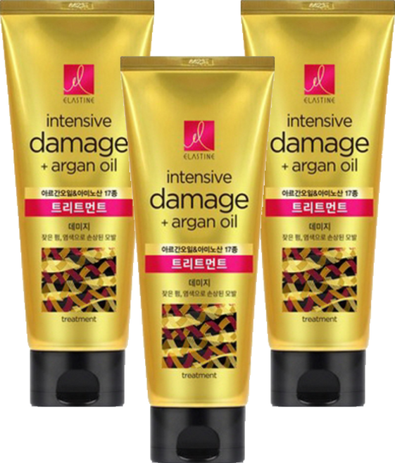 엘라스틴 아르간오일 데미지 트리트먼트, 200ml, 3개