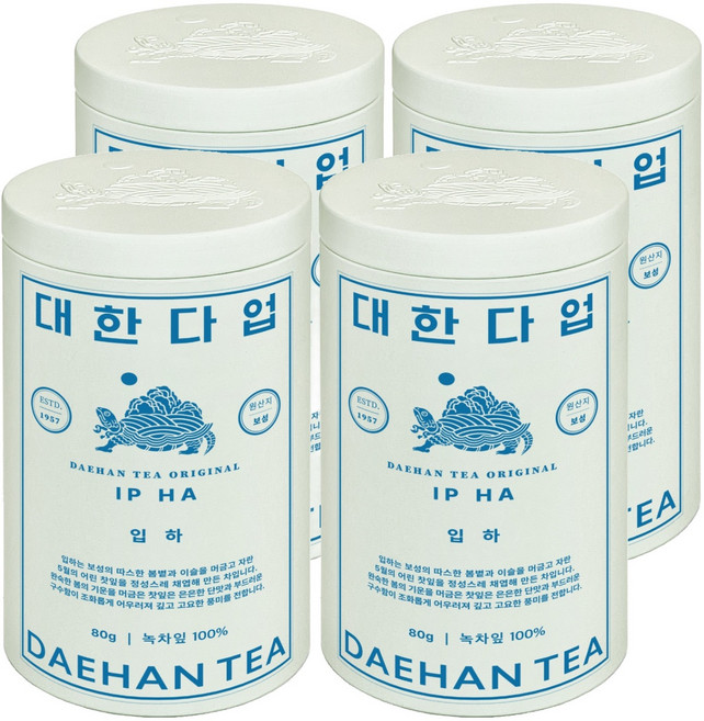 대한다업 1957 봉로녹차 입하, 80g, 1개입, 4개