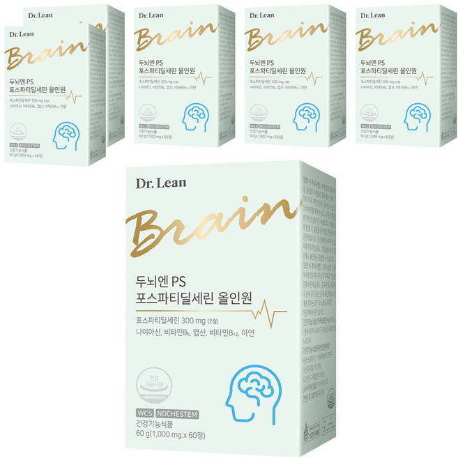 닥터린 두뇌엔 PS 포스파티딜세린 올인원, 60정, 6개