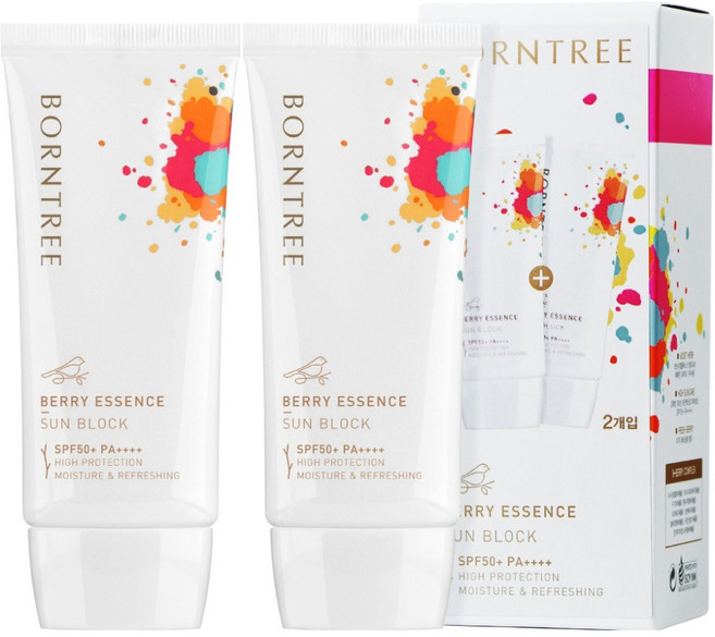 본트리 베리 에센스 선블럭 SPF50+ PA++++, 50ml, 2개
