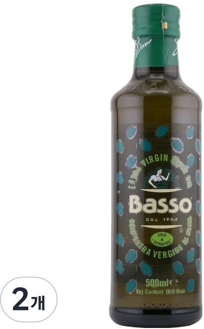 Basso 巴碩 特級初榨橄欖油 圓筒形, 2個, 500ml