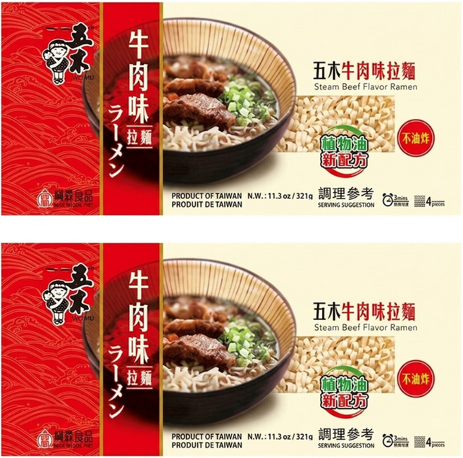 五木 牛肉味拉麵, 321g, 2包