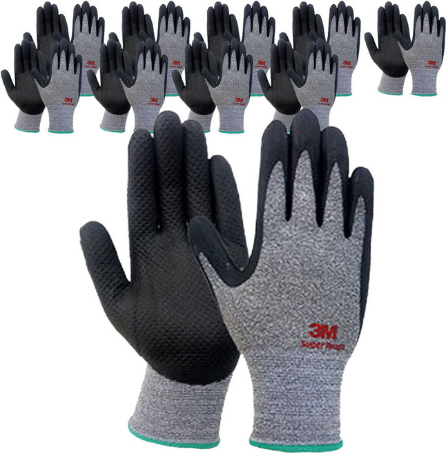 쓰리엠 슈퍼터프 NBR 안전장갑, 10개
